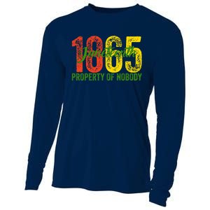 Property Of Nobody Juneteenth 1865 Freedom Day African Cooling Performance Long Sleeve Crew