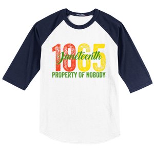 Property Of Nobody Juneteenth 1865 Freedom Day African Baseball Sleeve Shirt