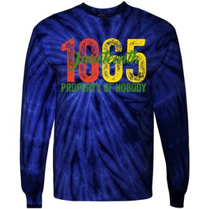 Property Of Nobody Juneteenth 1865 Freedom Day African Tie-Dye Long Sleeve Shirt