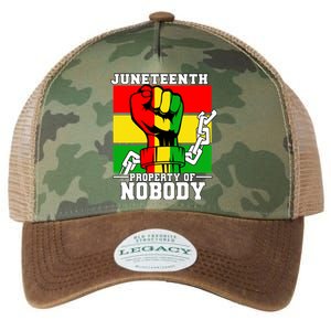 Property Of Nobody Junenth Black History 1865 Freedom Funny Gift Legacy Tie Dye Trucker Hat