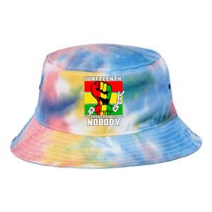 Property Of Nobody Junenth Black History 1865 Freedom Funny Gift Tie Dye Newport Bucket Hat