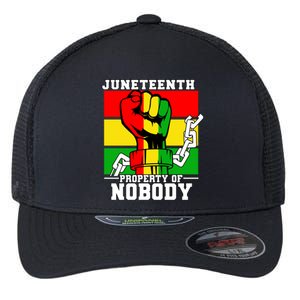 Property Of Nobody Junenth Black History 1865 Freedom Funny Gift Flexfit Unipanel Trucker Cap