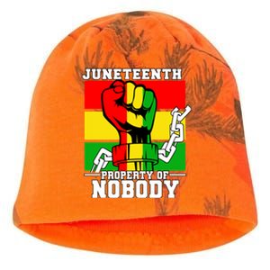 Property Of Nobody Junenth Black History 1865 Freedom Funny Gift Kati - Camo Knit Beanie