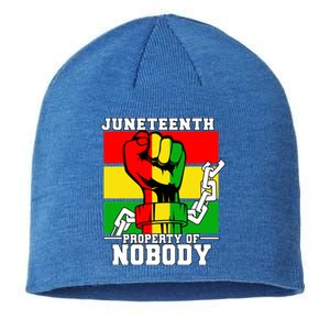 Property Of Nobody Junenth Black History 1865 Freedom Funny Gift Sustainable Beanie