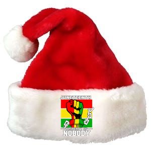 Property Of Nobody Junenth Black History 1865 Freedom Funny Gift Premium Christmas Santa Hat