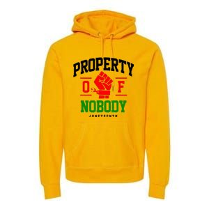 Property Of Nobody Juneteenth Black woman Gifts Premium Hoodie