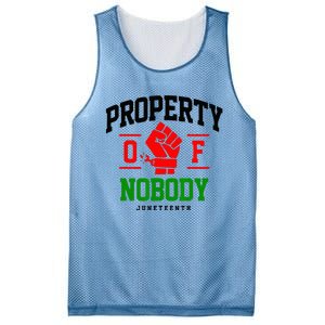 Property Of Nobody Juneteenth Black woman Gifts Mesh Reversible Basketball Jersey Tank