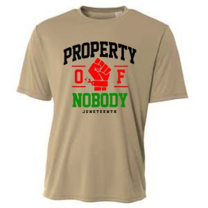 Property Of Nobody Juneteenth Black woman Gifts Cooling Performance Crew T-Shirt