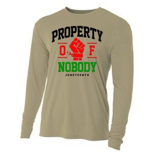 Property Of Nobody Juneteenth Black woman Gifts Cooling Performance Long Sleeve Crew