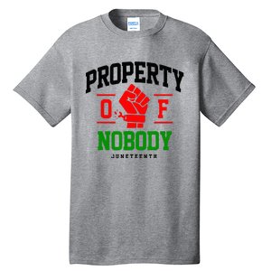 Property Of Nobody Juneteenth Black woman Gifts Tall T-Shirt