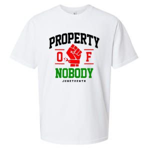 Property Of Nobody Juneteenth Black woman Gifts Sueded Cloud Jersey T-Shirt