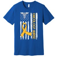 Pediatric Oncology Nurse Rn Patriotic American Usa Flag Gift Cute Gift Premium T-Shirt