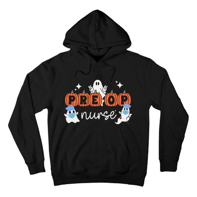 Pre Op Nurse Halloween Preoperative Nurse Ghost Boo Crew Hoodie