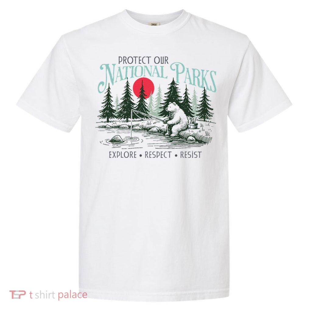 Protect Our National Parks Womens Mens  Garment-Dyed Heavyweight T-Shirt