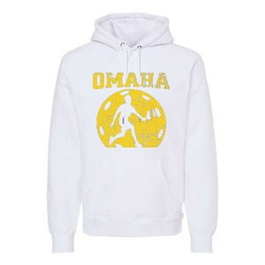 Pickleball Omaha Nebraska Premium Hoodie