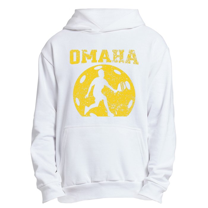 Pickleball Omaha Nebraska Urban Pullover Hoodie