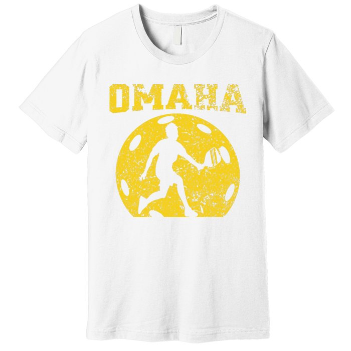 Pickleball Omaha Nebraska Premium T-Shirt