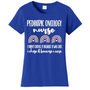 Peds Oncology Nurse Rainbow Pediatric Oncology Nursing Gift Women's T-Shirt