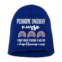 Peds Oncology Nurse Rainbow Pediatric Oncology Nursing Gift Short Acrylic Beanie