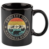 Protect Our National Parks Retro Hiking Gift 11oz C Handle Ceramic Mug