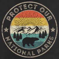 Protect Our National Parks Retro Hiking Gift 11oz C Handle Ceramic Mug