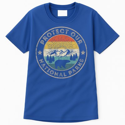 Protect Our National Parks Retro Hiking Gift Tall T-Shirt