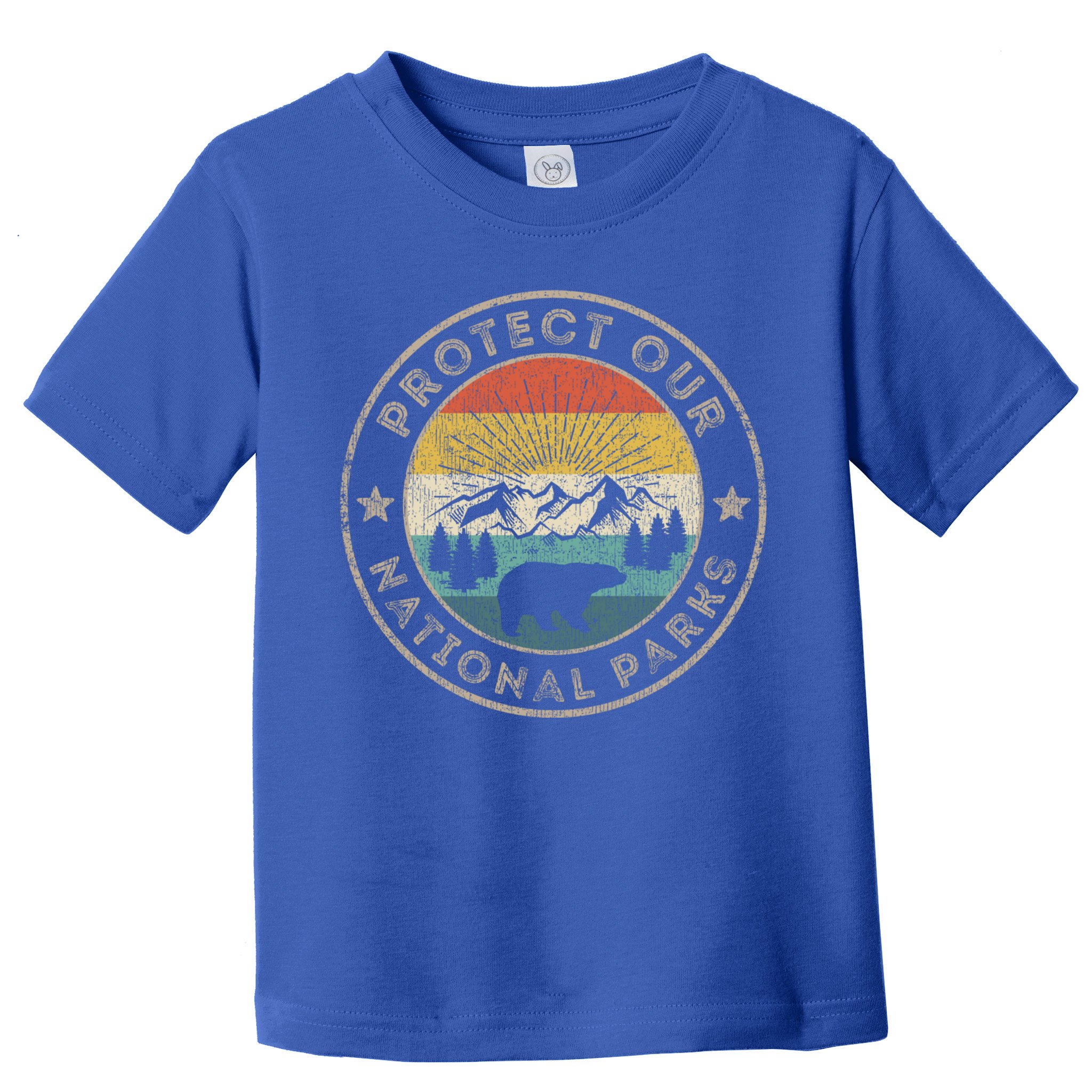 Protect Our National Parks Retro Hiking Gift Toddler T-Shirt