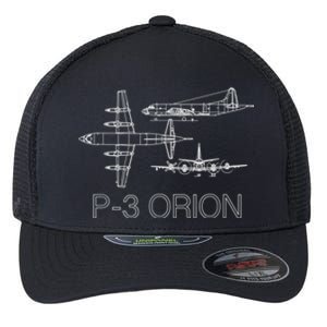 P3 Orion Navy Aircraft Crew Veteran Naval Aviation Flexfit Unipanel Trucker Cap