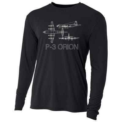 P3 Orion Navy Aircraft Crew Veteran Naval Aviation Cooling Performance Long Sleeve Crew