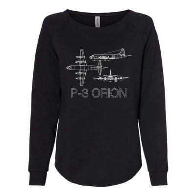 P3 Orion Navy Aircraft Crew Veteran Naval Aviation Womens California Wash Sweatshirt