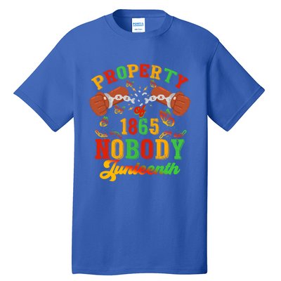 Property Of Nobody Junenth American African Freedom Great Gift Tall T-Shirt