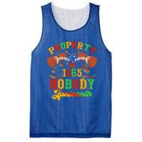 Property Of Nobody Junenth American African Freedom Great Gift Mesh Reversible Basketball Jersey Tank