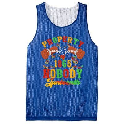 Property Of Nobody Junenth American African Freedom Great Gift Mesh Reversible Basketball Jersey Tank