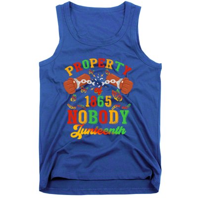 Property Of Nobody Junenth American African Freedom Great Gift Tank Top