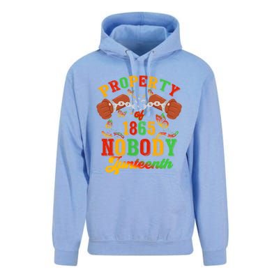 Property Of Nobody Junenth American African Freedom Great Gift Unisex Surf Hoodie