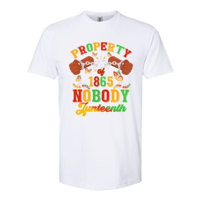 Property Of Nobody Junenth American African Freedom Great Gift Softstyle CVC T-Shirt