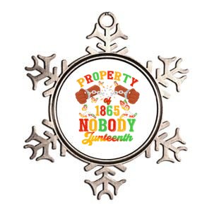 Property Of Nobody Junenth American African Freedom Great Gift Metallic Star Ornament