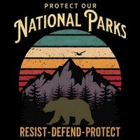 Protect Our National Parks Hiking Camping Souvenir City Backpack
