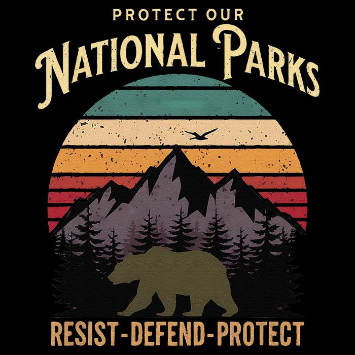 Protect Our National Parks Hiking Camping Souvenir City Backpack