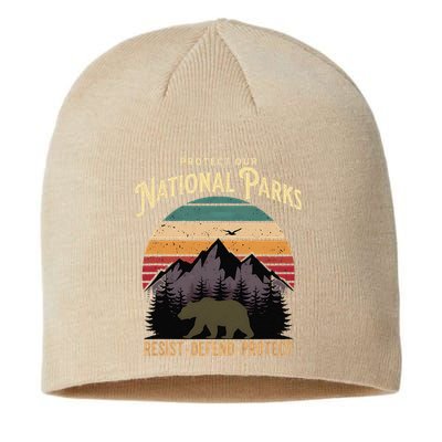 Protect Our National Parks Hiking Camping Souvenir Sustainable Beanie