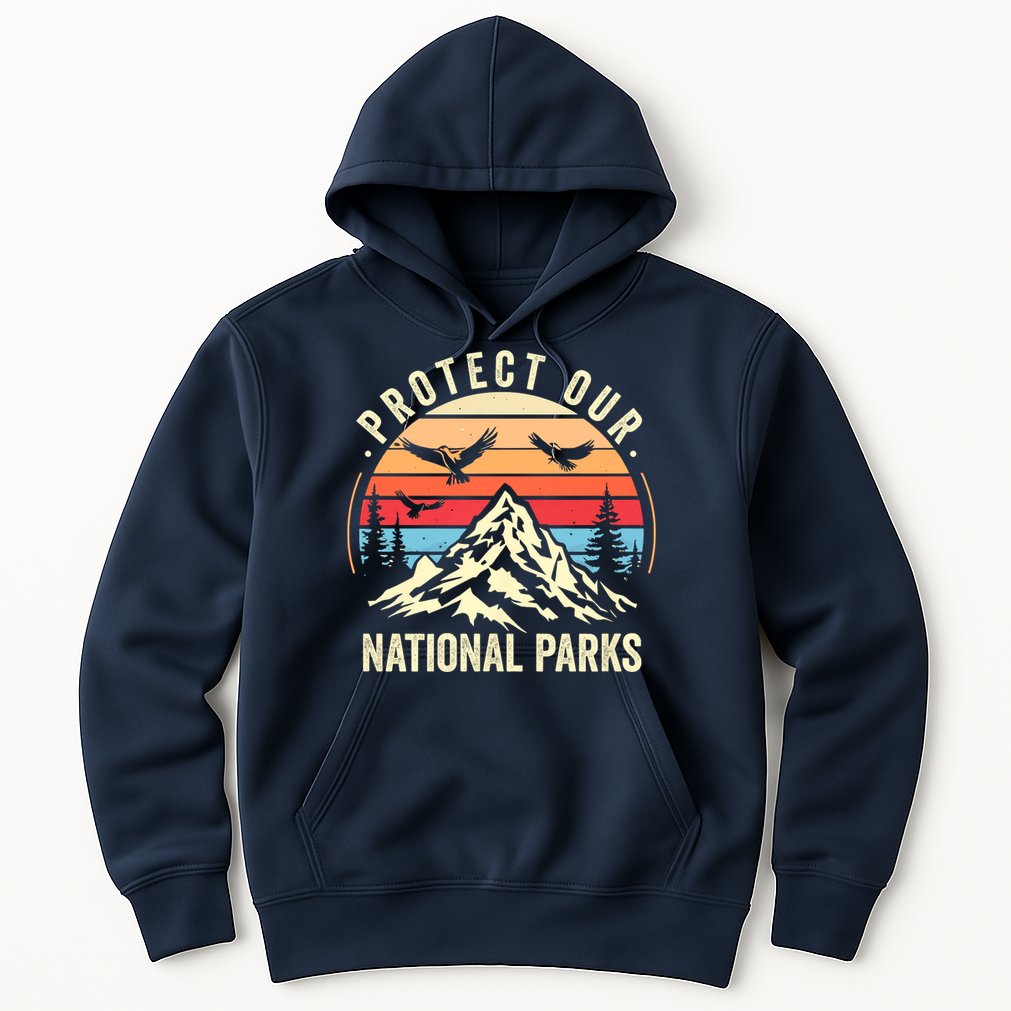 Protect Our National Parks Retro Nature Conservation Hoodie