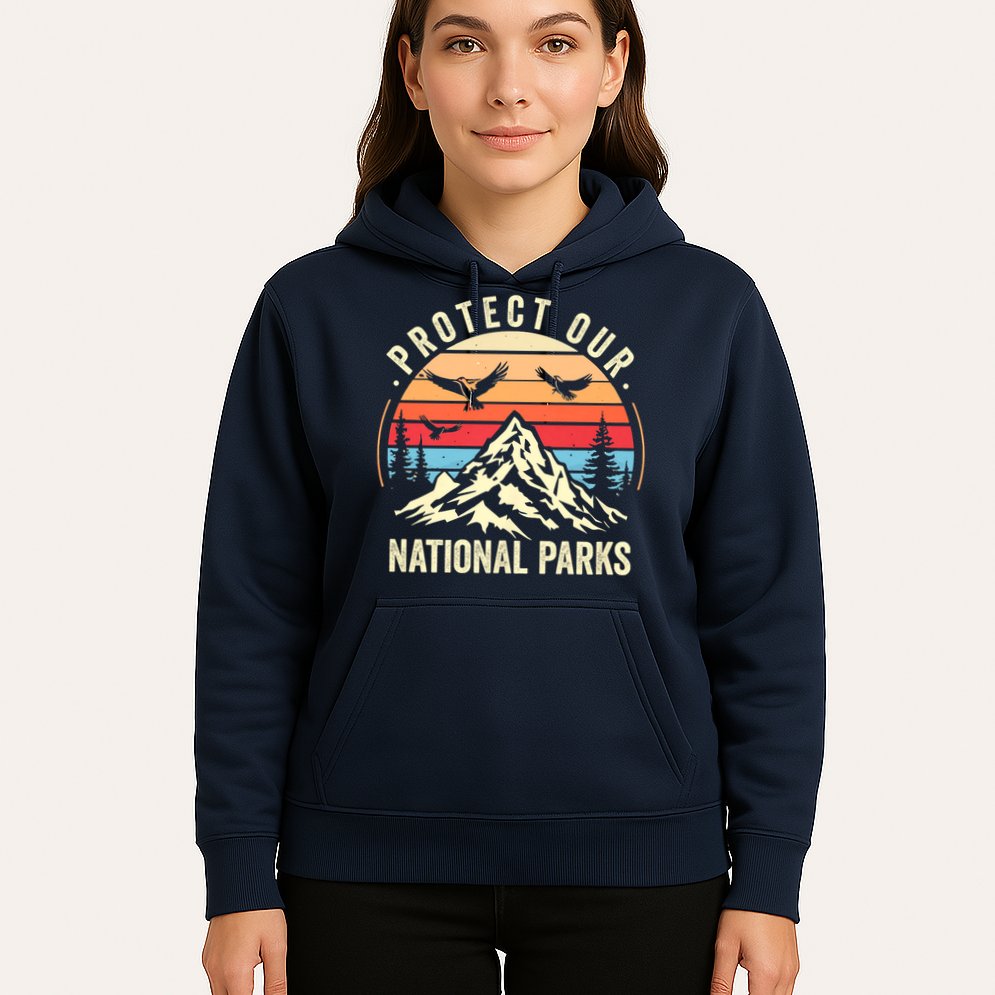 Protect Our National Parks Retro Nature Conservation Hoodie