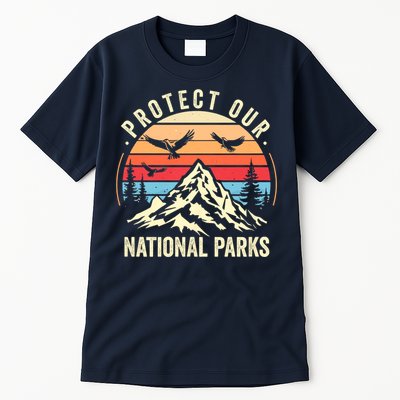Protect Our National Parks Retro Nature Conservation Tall T-Shirt