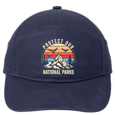 Protect Our National Parks Retro Nature Conservation 7-Panel Snapback Hat