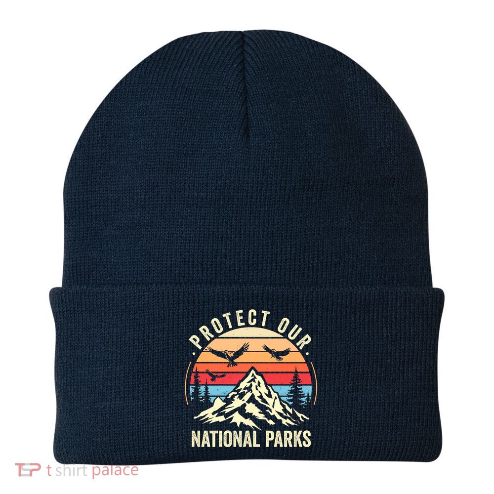 Protect Our National Parks Retro Nature Conservation Beanie