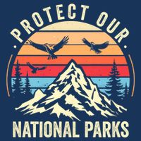 Protect Our National Parks Retro Nature Conservation Sustainable Beanie