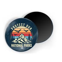 Protect Our National Parks Retro Nature Conservation Magnet