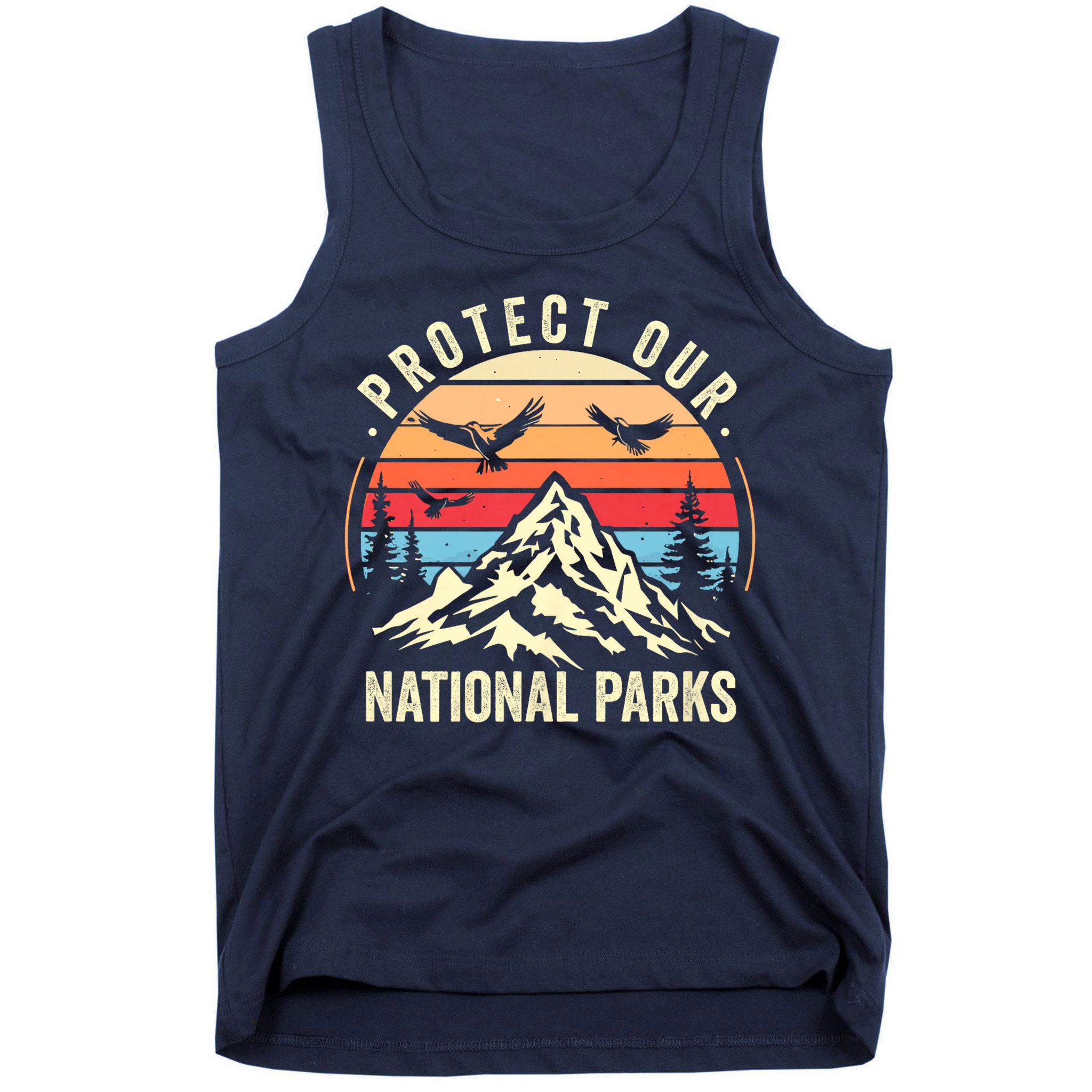 Protect Our National Parks Retro Nature Conservation Tank Top