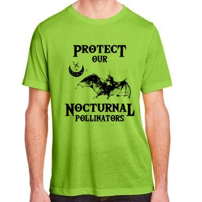 Protect Our Nocturnal Pollinators Gift Bat With Moon Art Cool Gift Adult ChromaSoft Performance T-Shirt