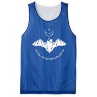 Protect Our Nocturnal Polalinators Bat With Moon Halloween Meaningful Gift Mesh Reversible Basketball Jersey Tank